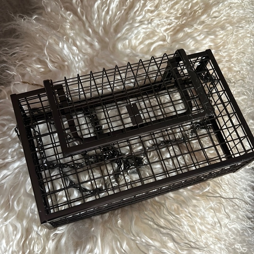 Gunmetal handbag